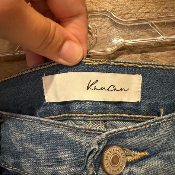 KanCan Jinx Ultra High Rise 90's Boyfriend Distressed Jeans Light Wash Size 9/28 - Picture 11 of 16